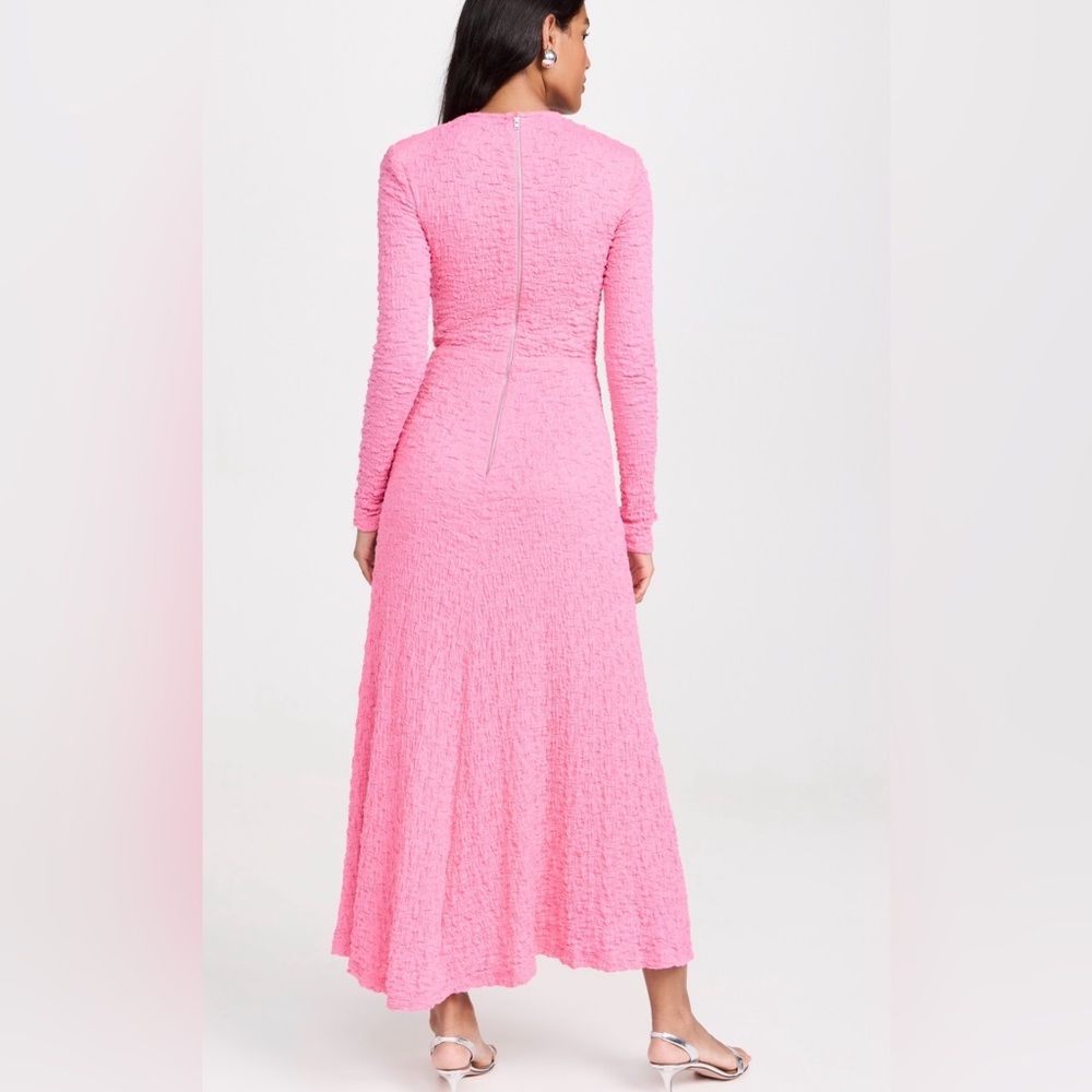 Sabina Musayev Vibrant Pink Long Sleeve Dress - Picture 2 of 5